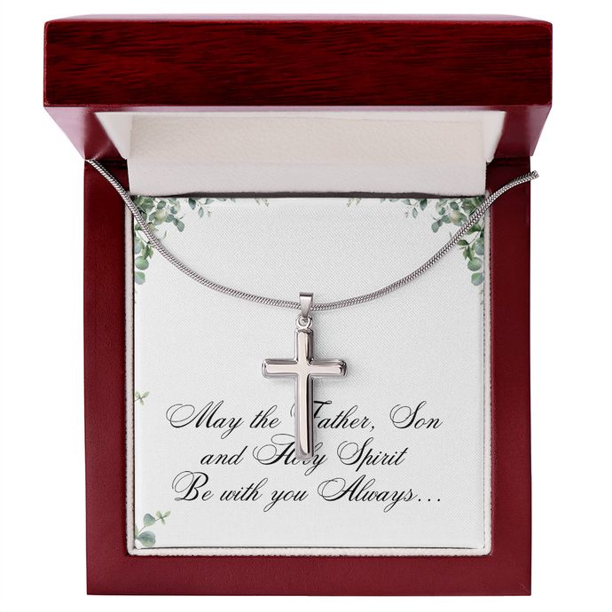 Artisan cross Necklace - Father, Son and Holly Spirit - Christian Gift