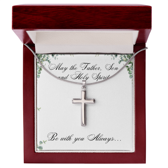 Artisan Cross Necklace - Father, Son and the Spirit - Christian Gift